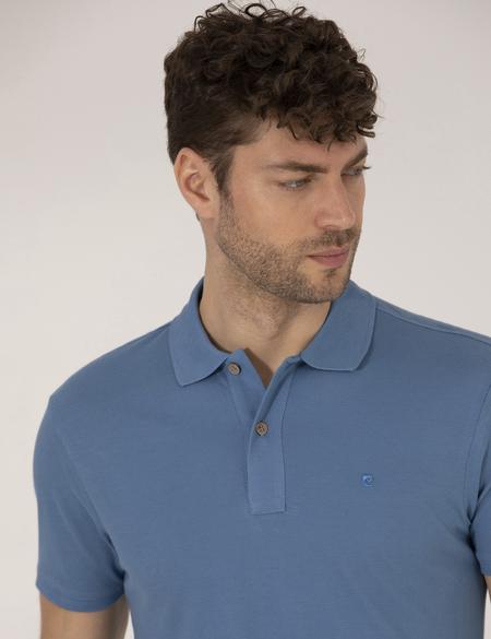 Koyu Mavi Regular Fit Polo Yaka Basic Tişört - 50262660104