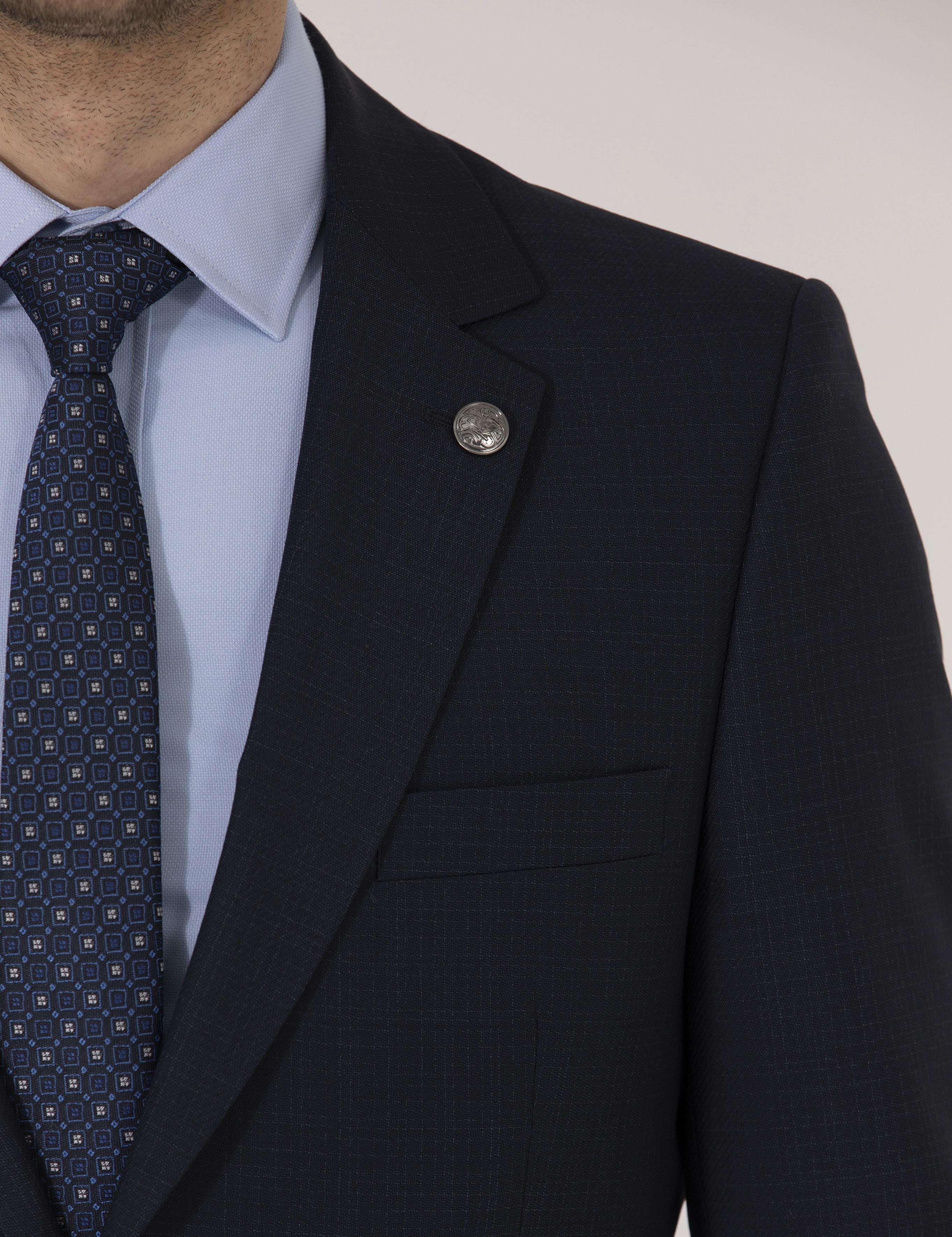 Lacivert Slim Fit Takım Elbise