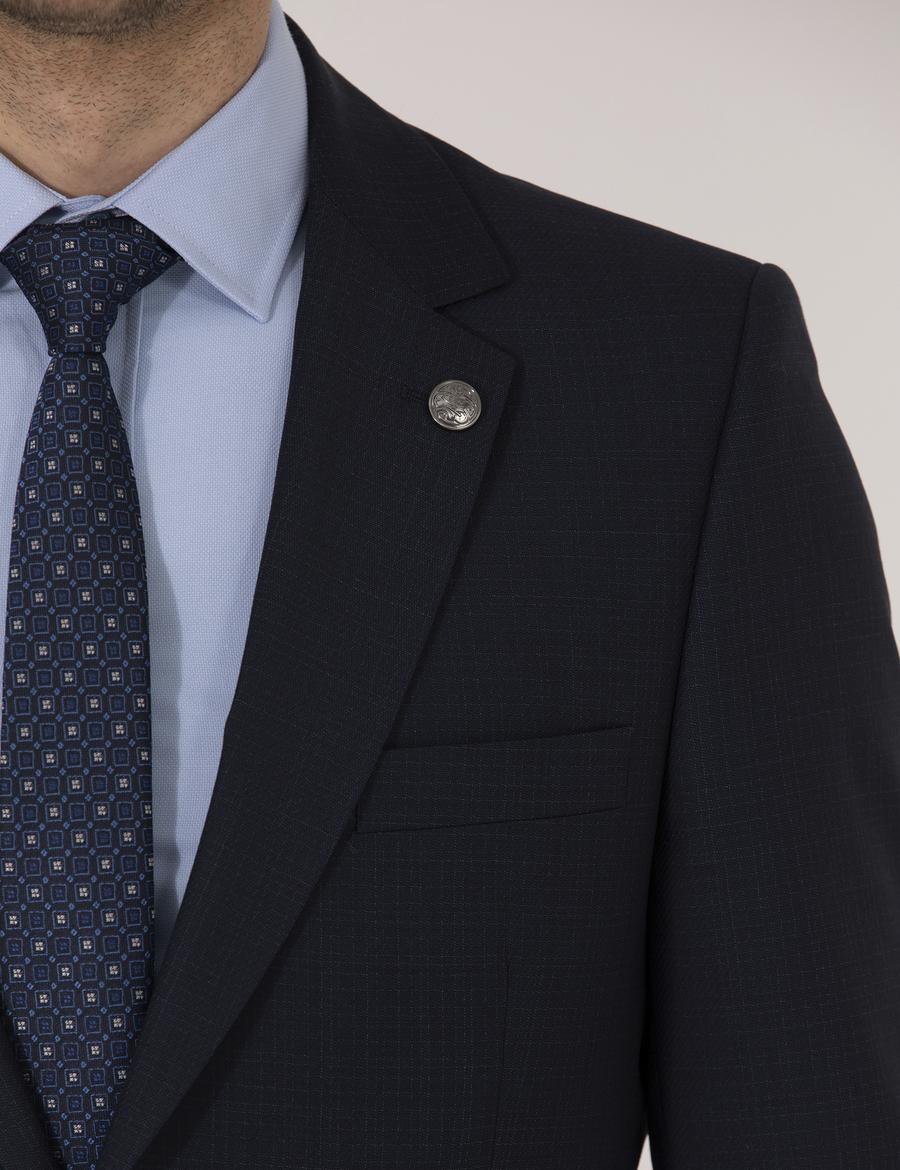 Lacivert Slim Fit Takım Elbise