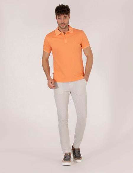 Gri Slim Fit Kanvas Pantolon - 50268050049