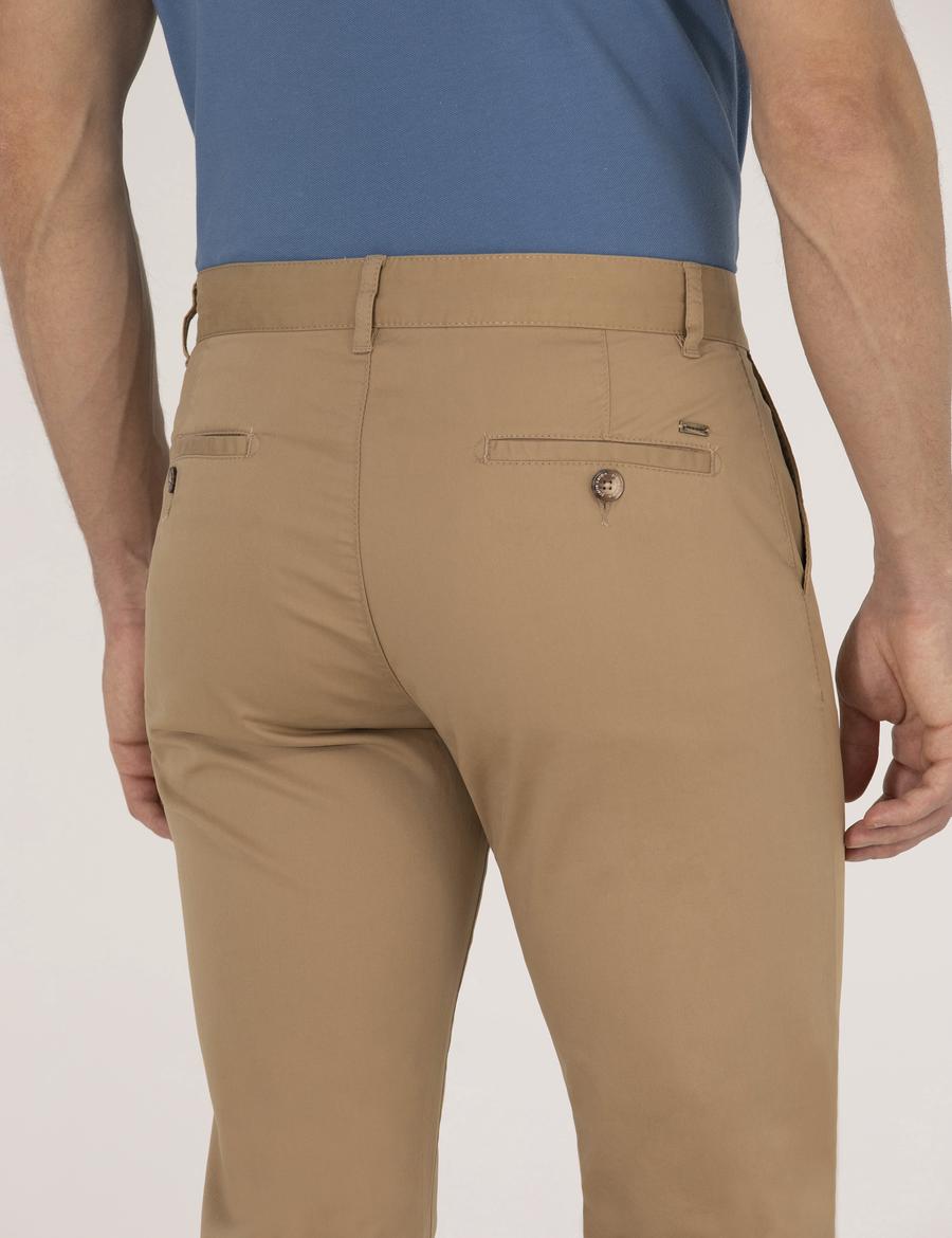 Camel Regular Fit Kanvas Pantolon