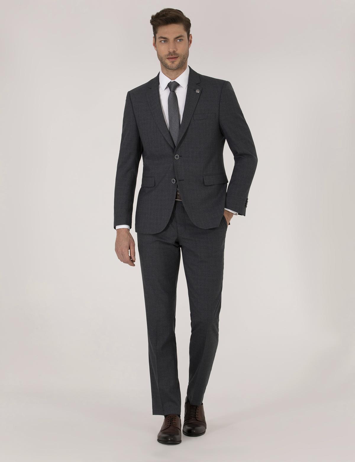 Lacivert Slim Fit Takım Elbise