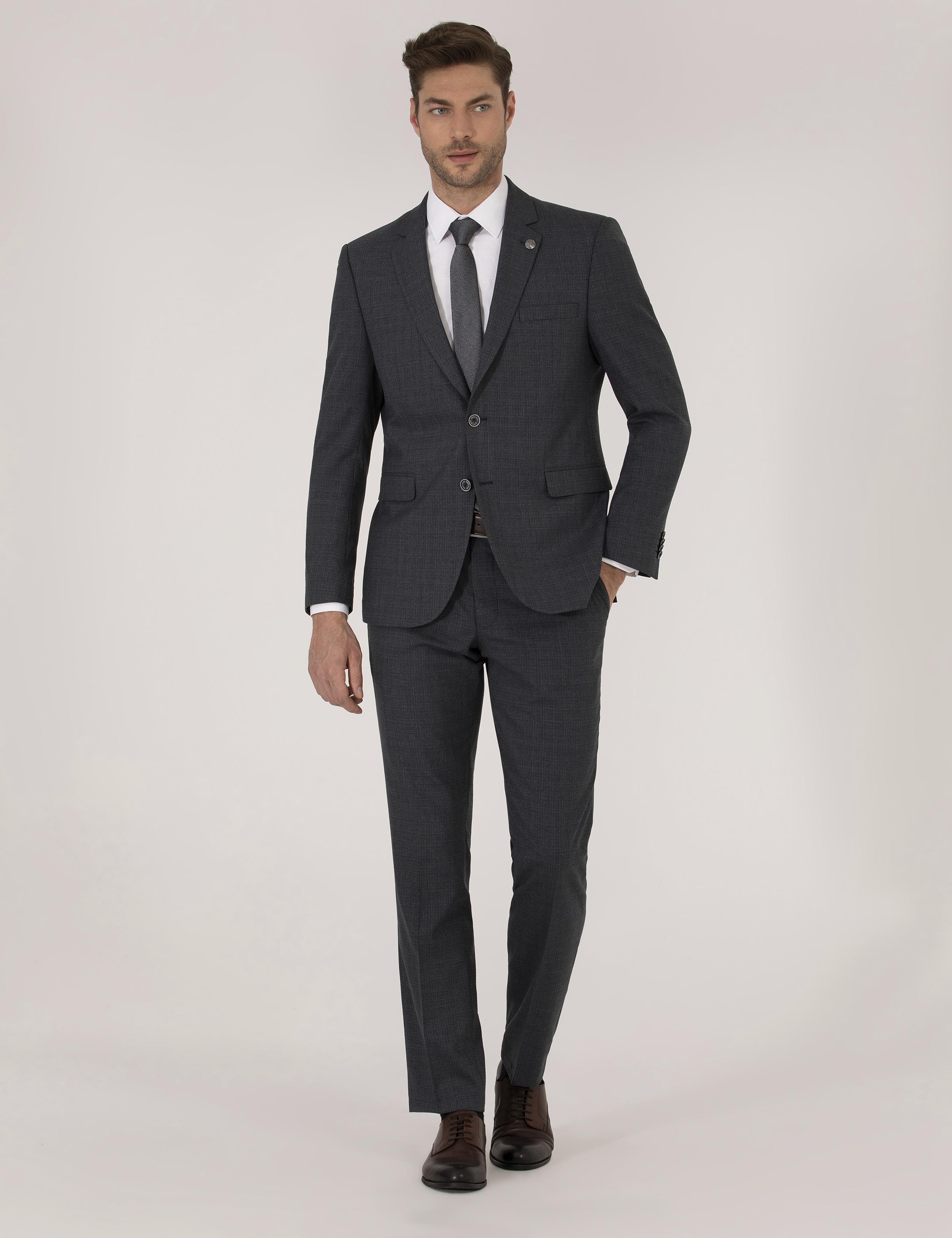Lacivert Slim Fit Takım Elbise