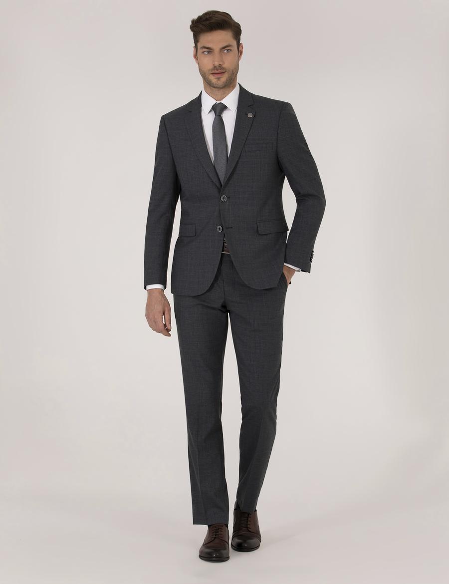 Lacivert Slim Fit Takım Elbise