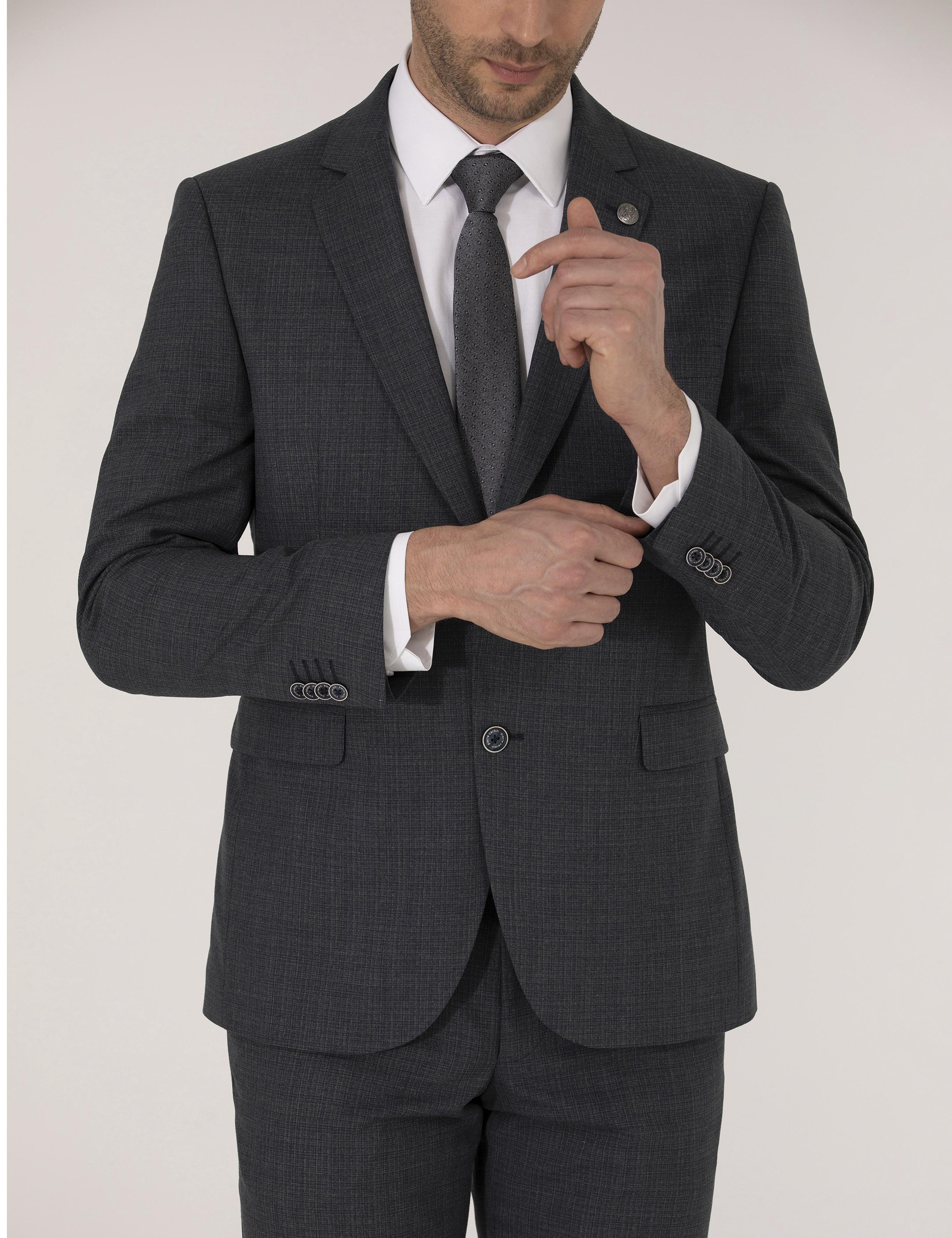 Lacivert Slim Fit Takım Elbise