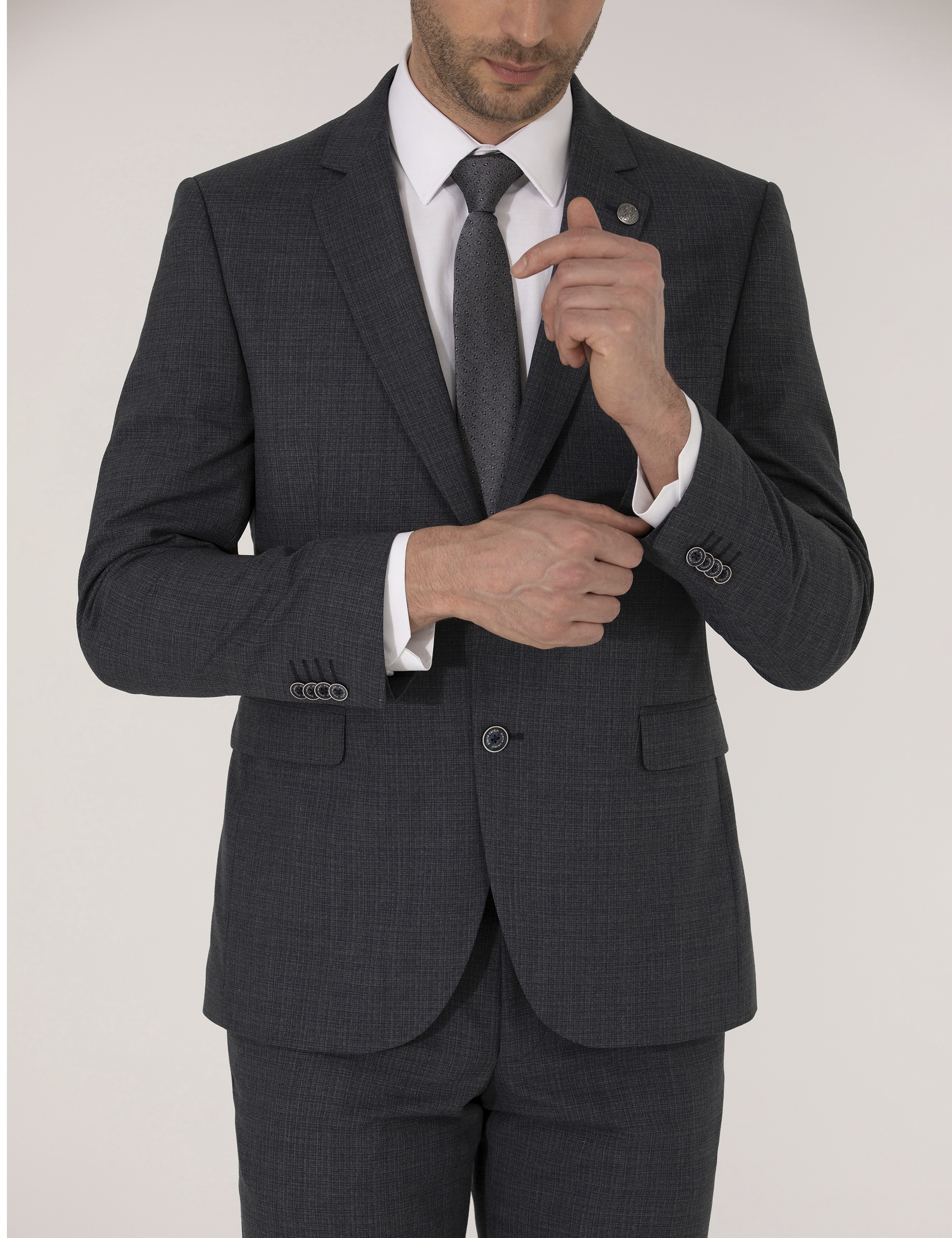 Lacivert Slim Fit Takım Elbise - Image 6