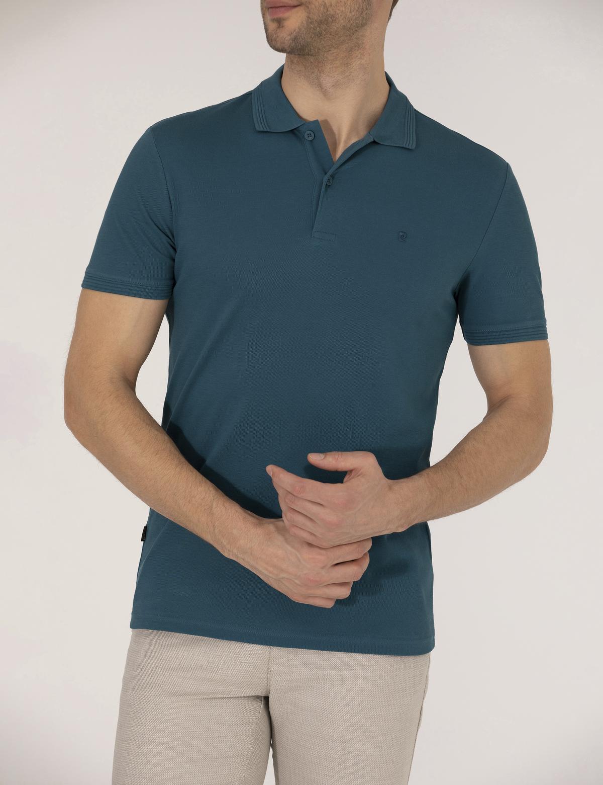 Zümrüt Slim Fit Polo Yaka Basic Tişört - 50269606226