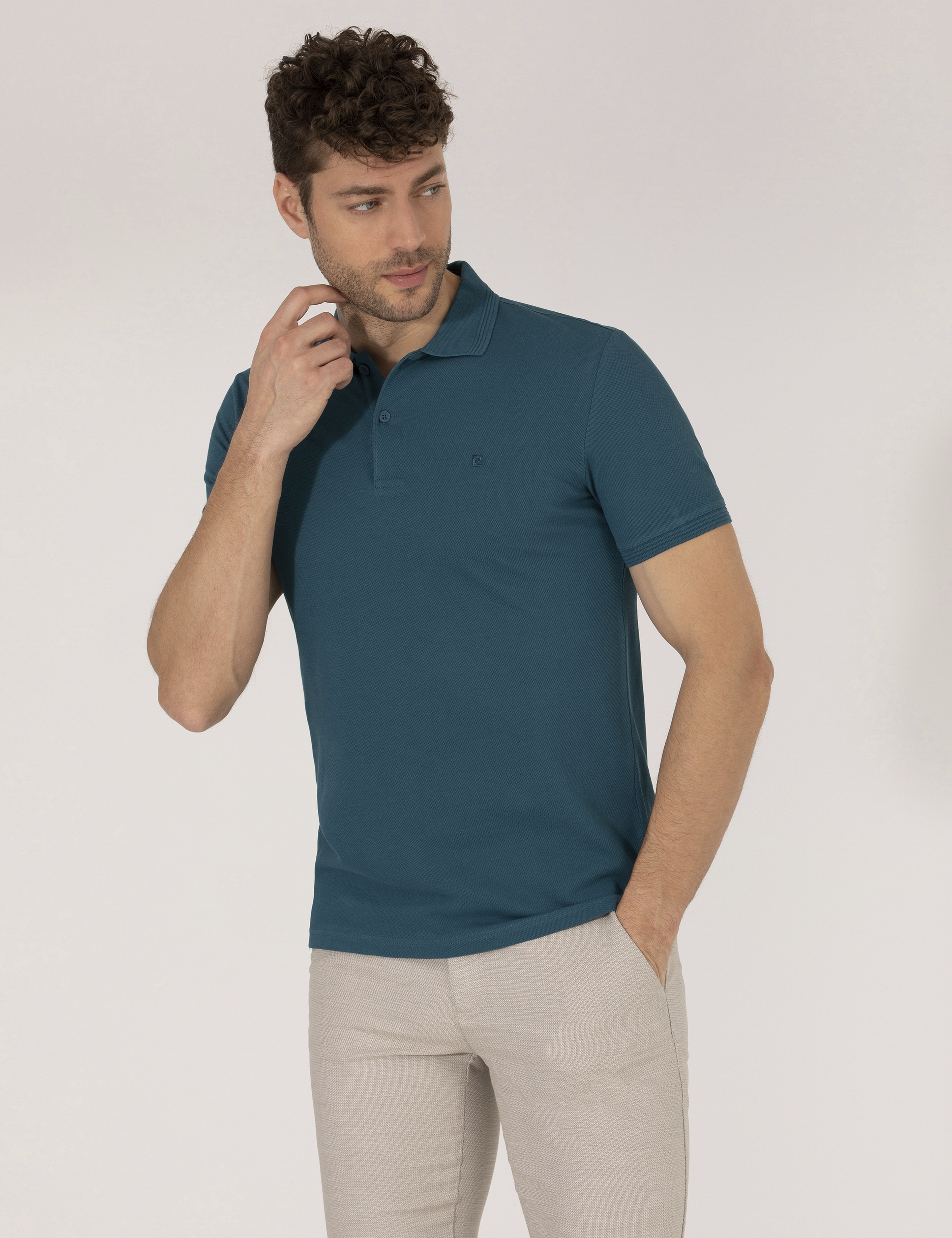 Zümrüt Slim Fit Polo Yaka Basic Tişört - Image 1