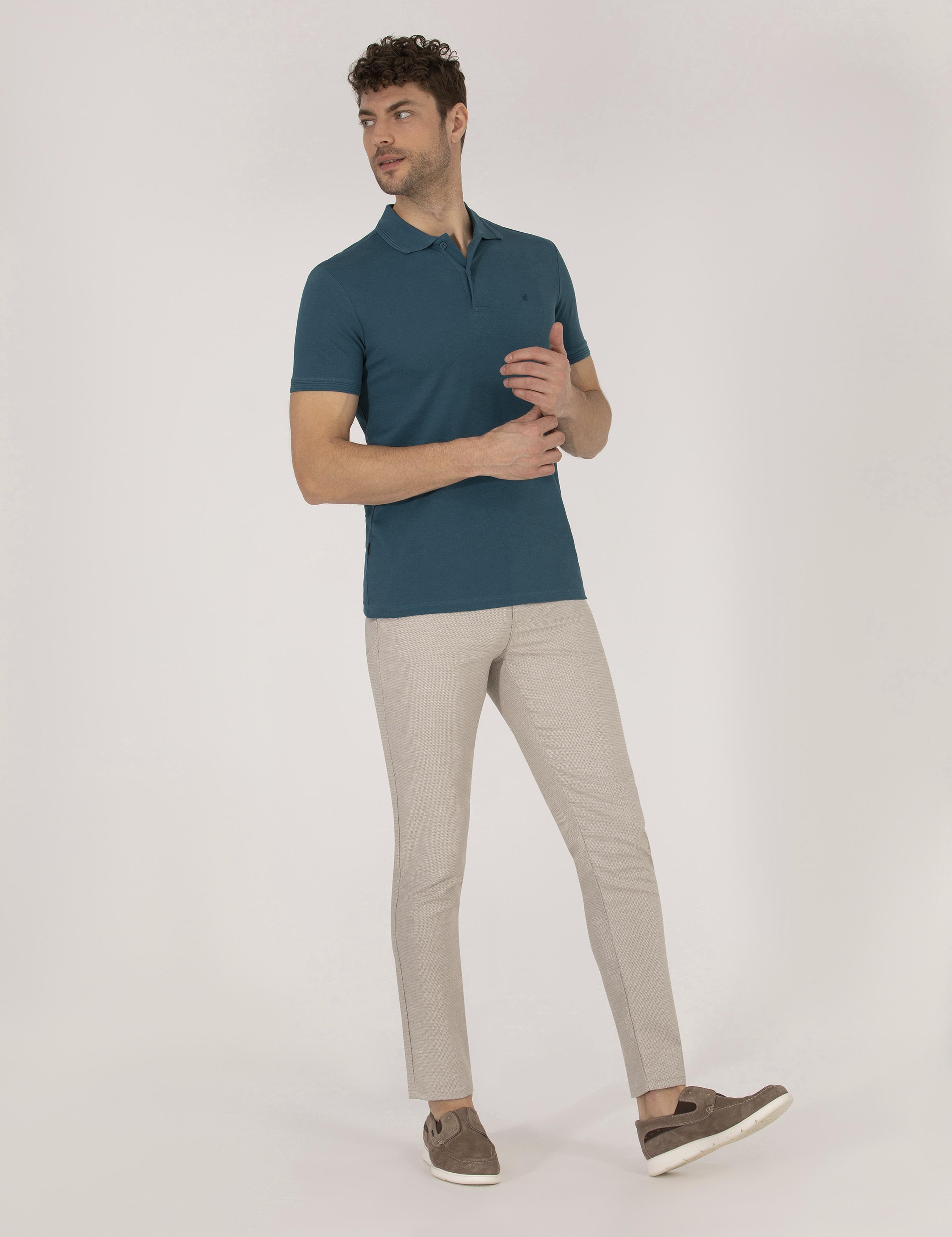 Zümrüt Slim Fit Polo Yaka Basic Tişört