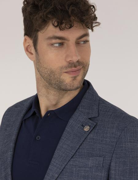 Açık Lacivert Slim Fit Ceket - 50270604074