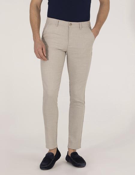 Vizon Slim Fit Beli Lastikli Chino Pantolon - 50271248173