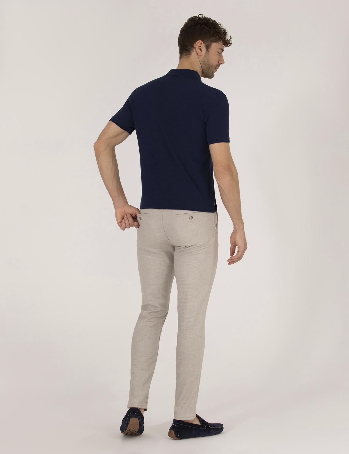 Vizon Slim Fit Beli Lastikli Chino Pantolon - 50271248173