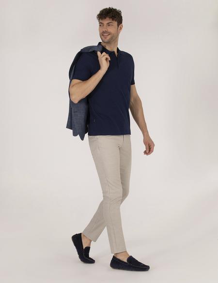 Vizon Slim Fit Beli Lastikli Chino Pantolon - 50271248173