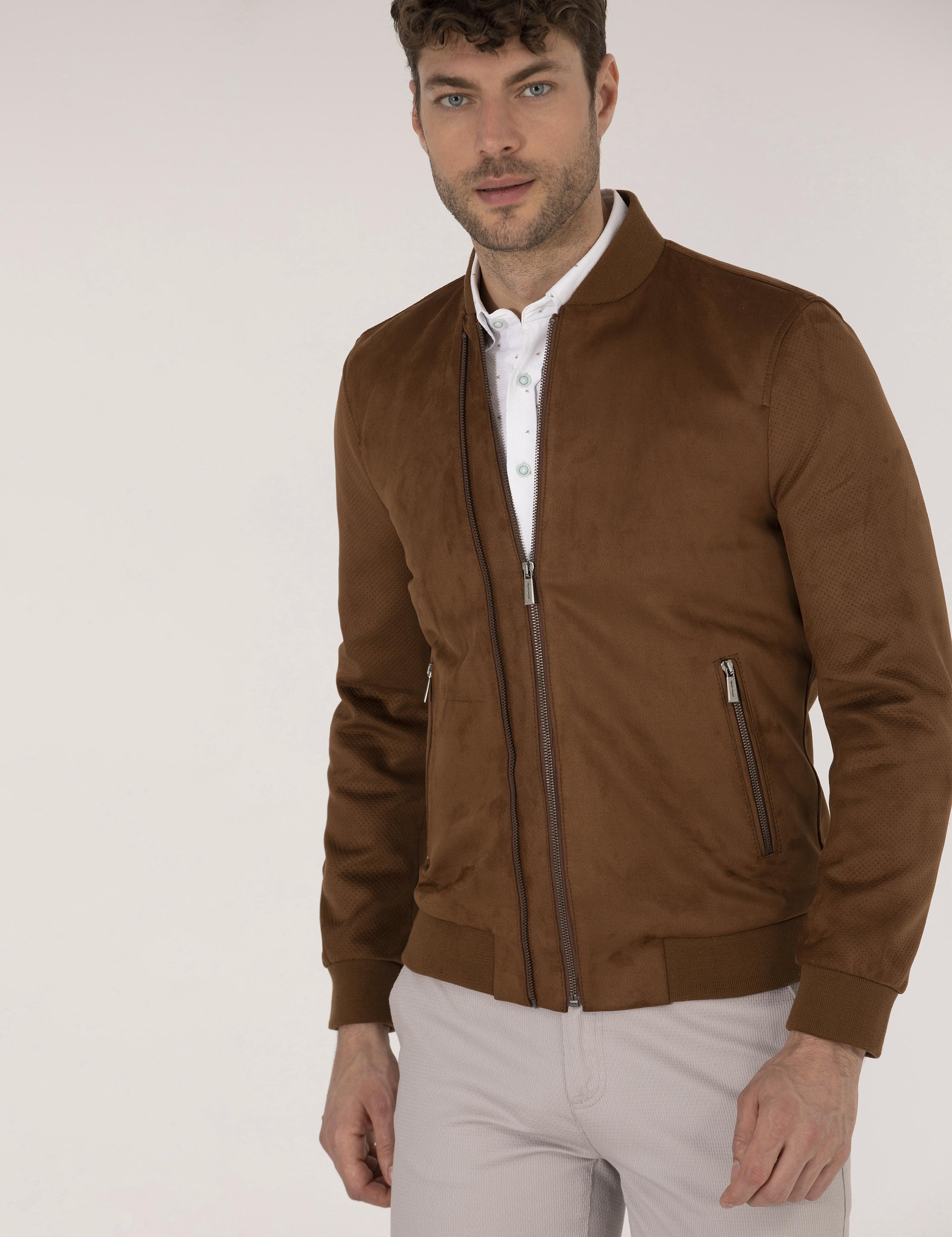 Kahverengi Deri Ceket