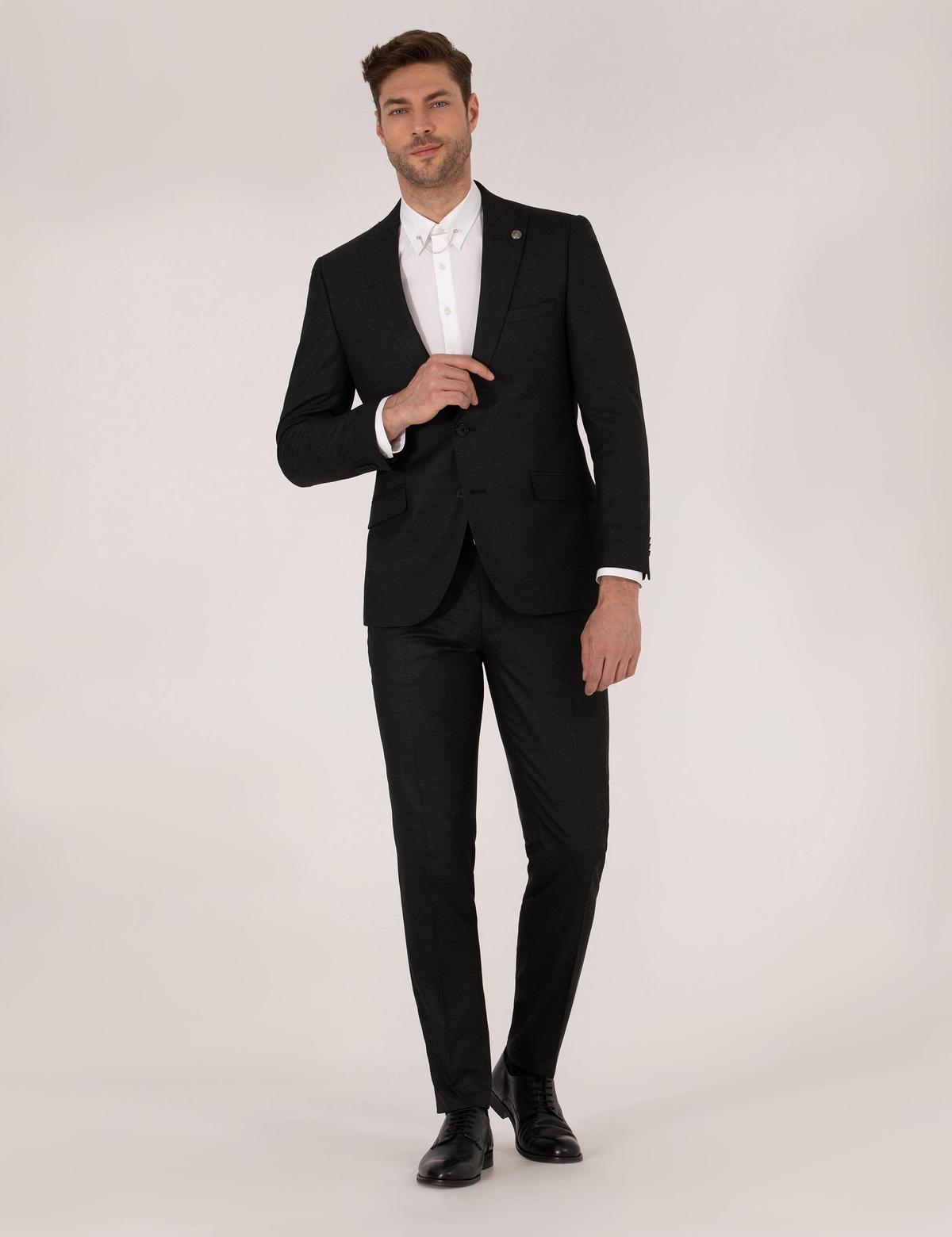 Siyah Ex. Slim Fit Takım Elbise - 50274902020