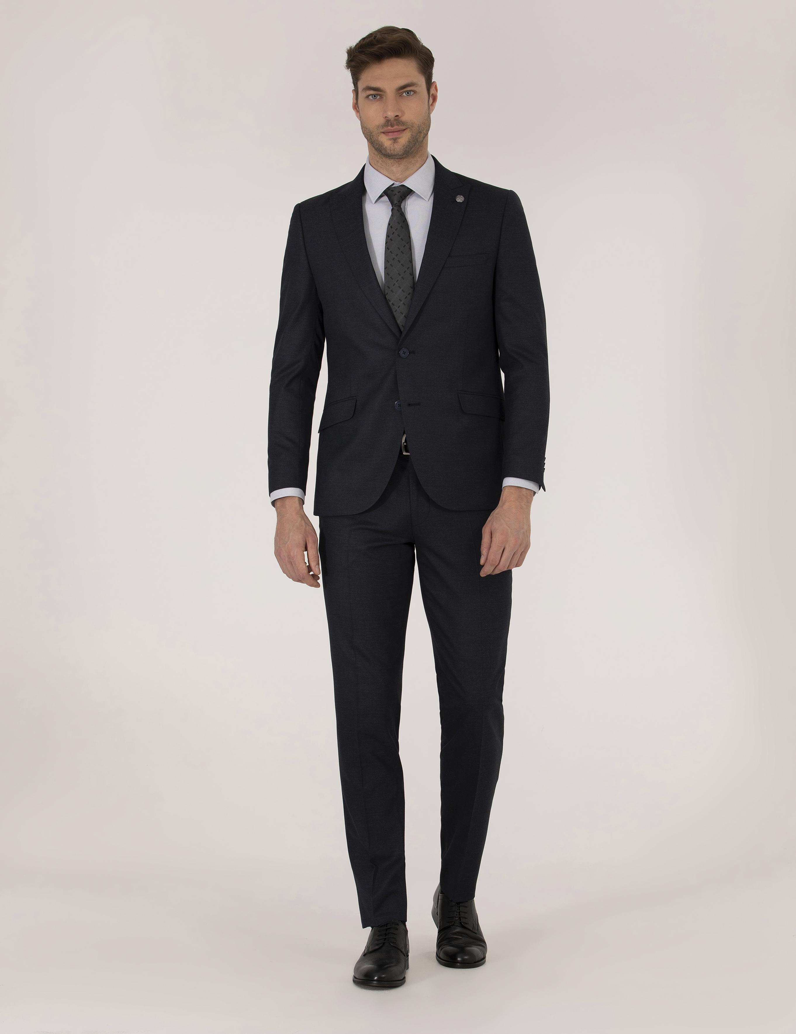 Lacivert Ex. Slim Fit Takım Elbise