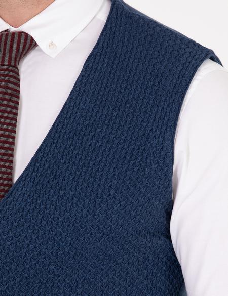 Lacivert Triko Yelek - 50263171017