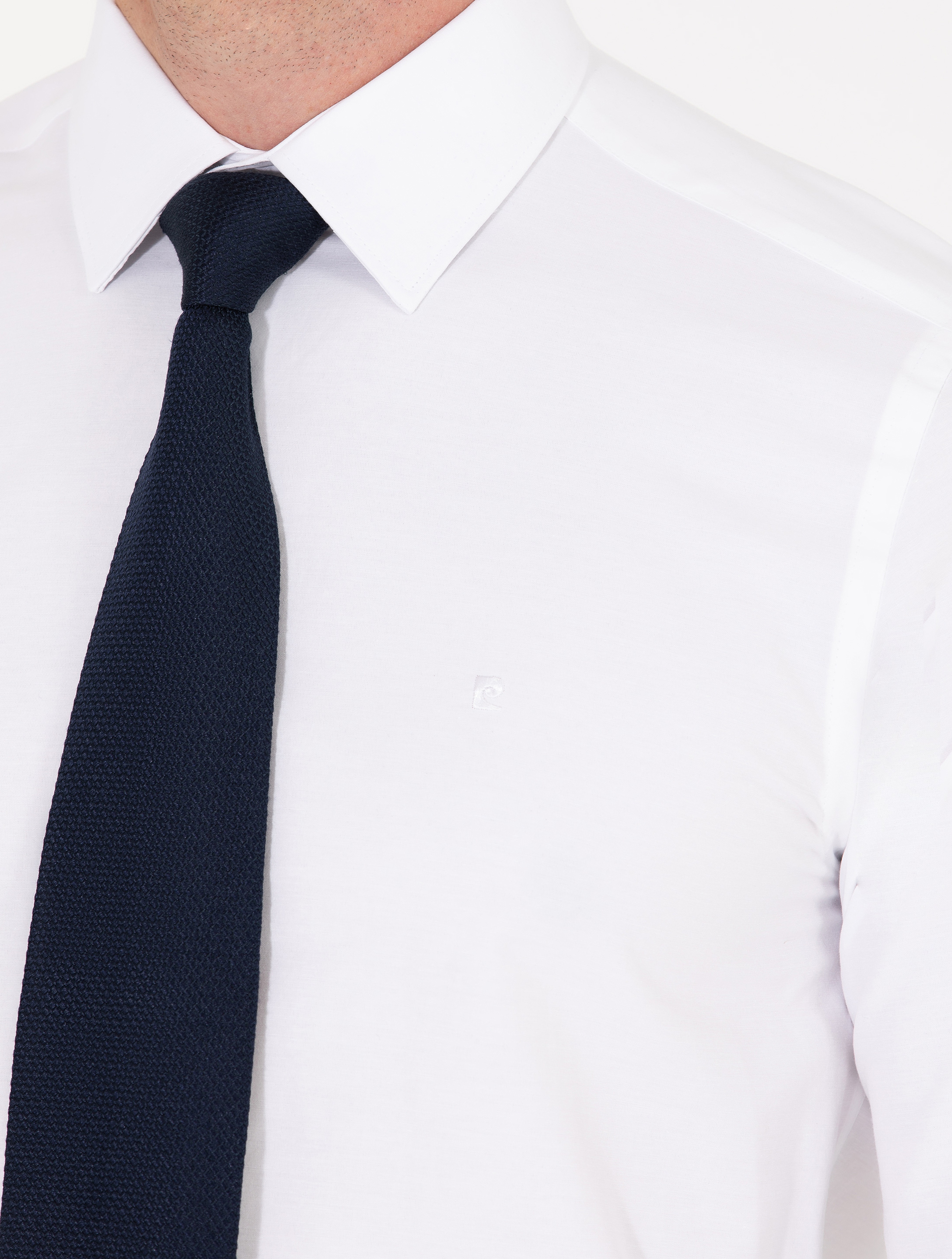 Beyaz Slim Fit Uzun Kollu Basic Gömlek - Image 7