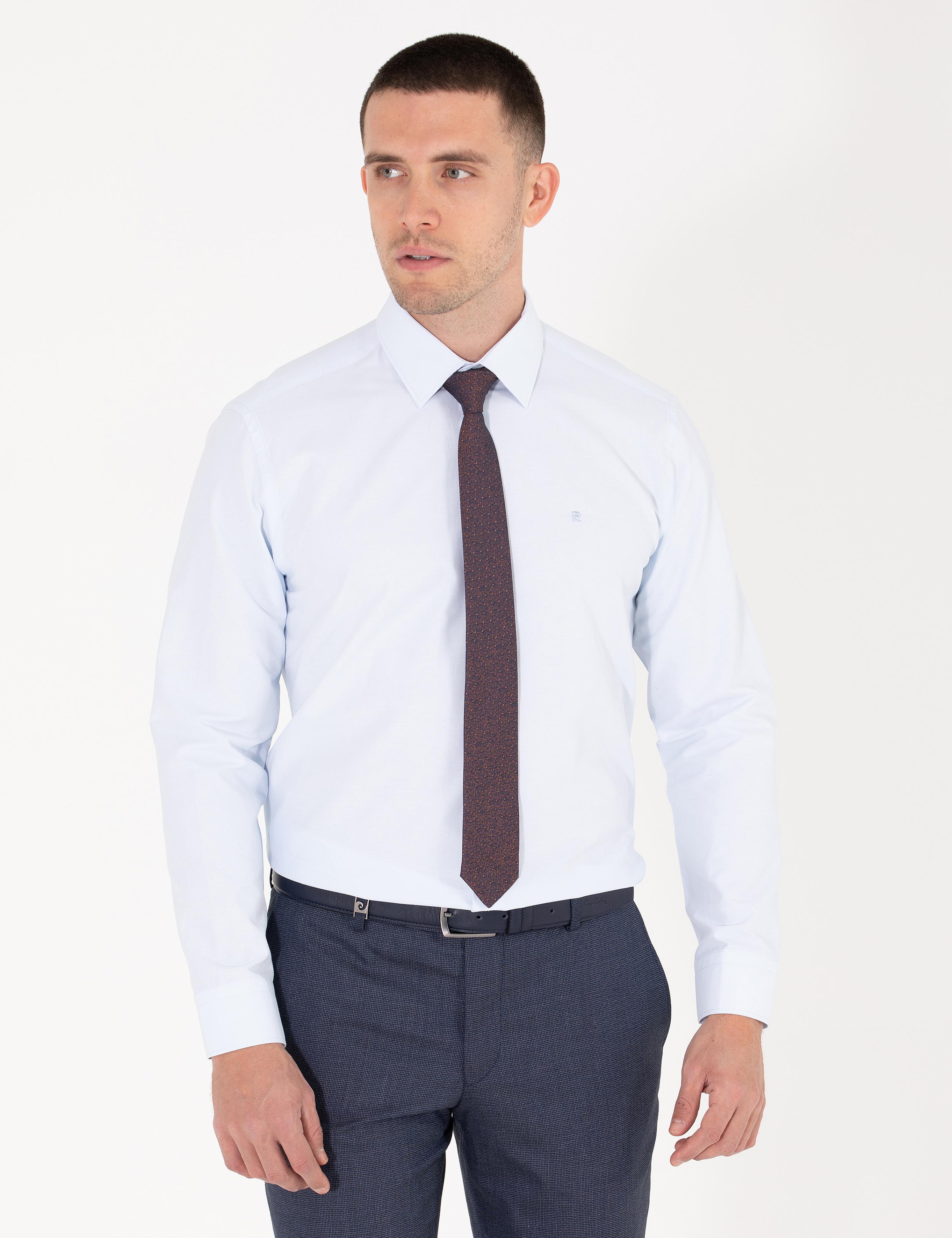 Açık Mavi Regular Fit Uzun Kollu Basic Gömlek