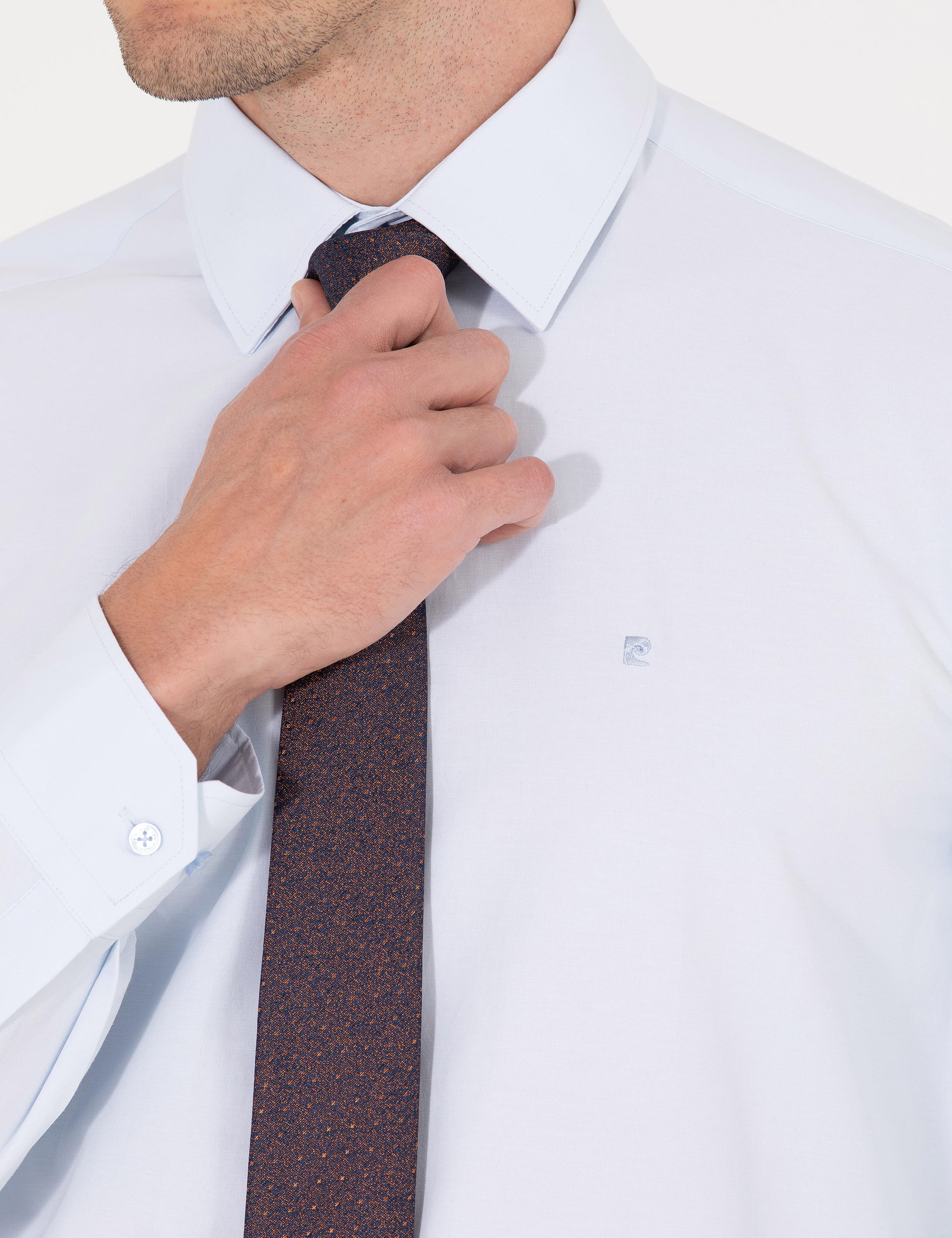 Açık Mavi Regular Fit Uzun Kollu Basic Gömlek