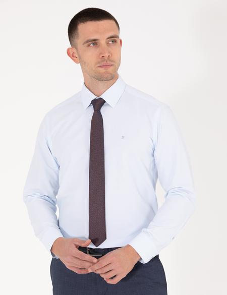 Açık Mavi Regular Fit Uzun Kollu Basic Gömlek - 50275813006