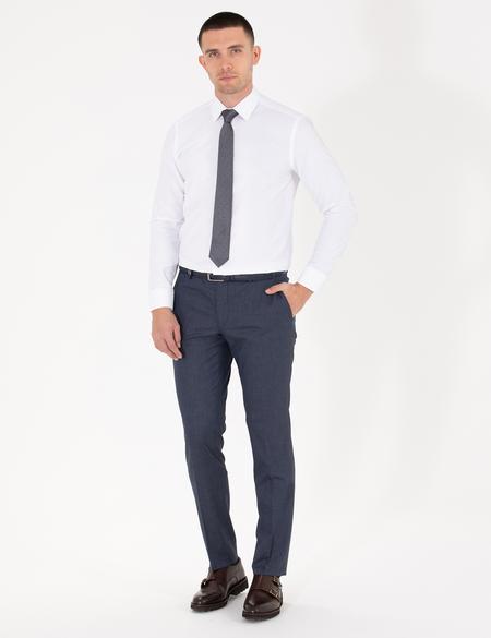 Beyaz Regular Fit Uzun Kollu Basic Gömlek - 50275813017