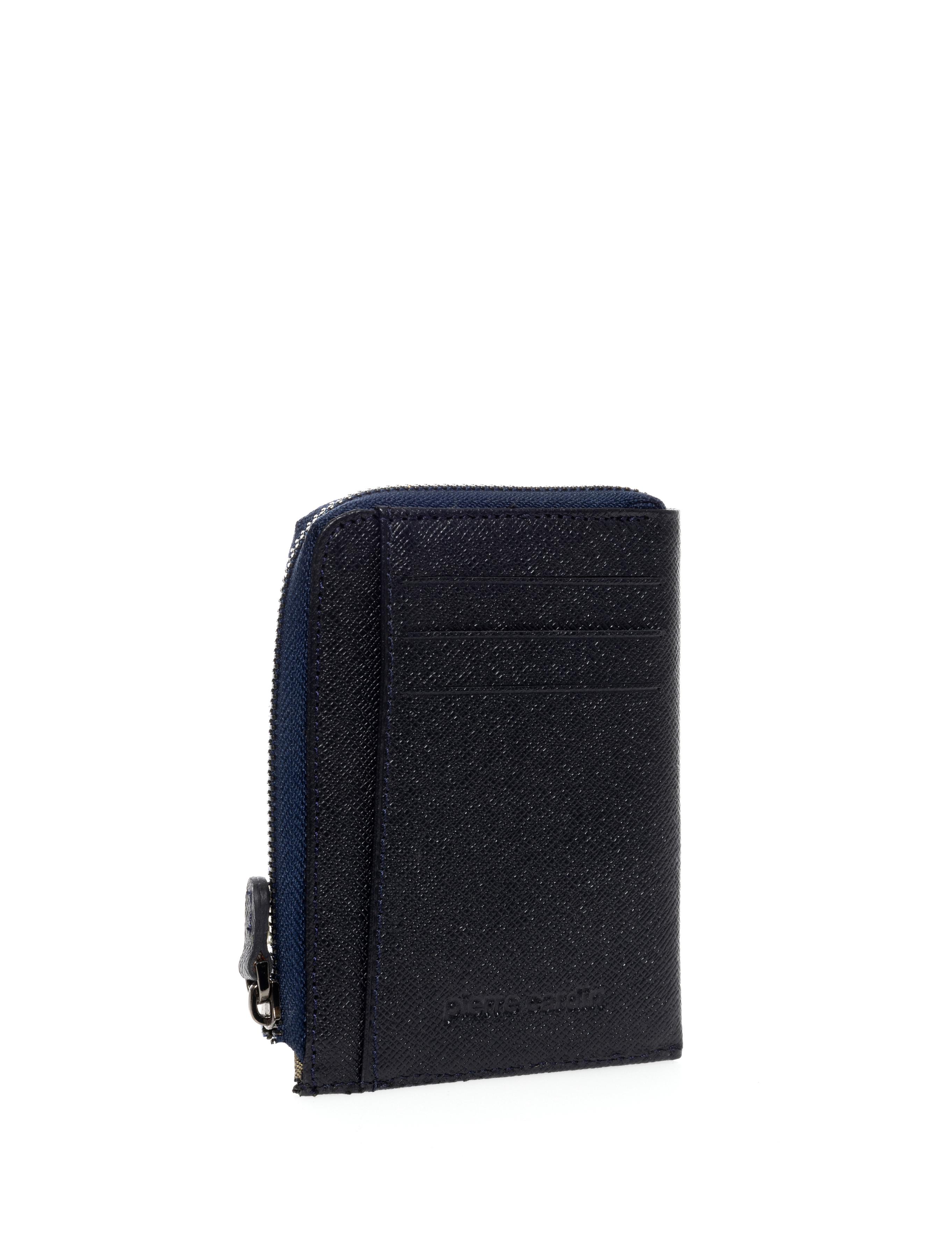 Erkek Lacivert Deri Kartlık