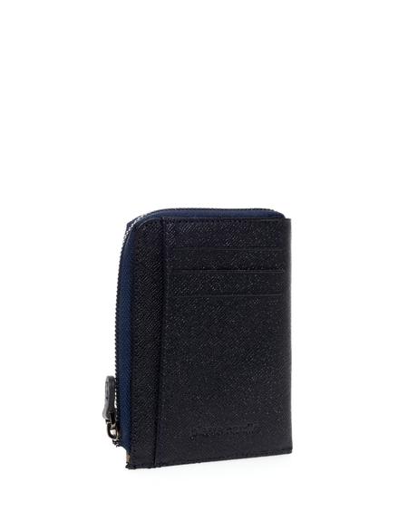 Erkek Lacivert Deri Kartlık - 50268746005