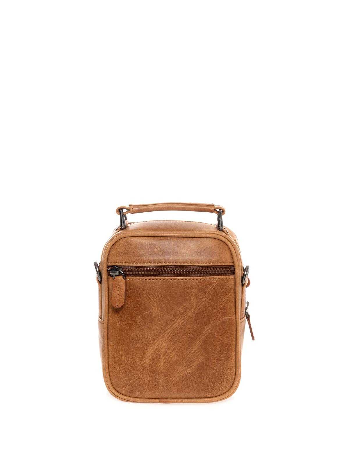 Erkek Taba Deri Askılı El Çantası - 50268771003