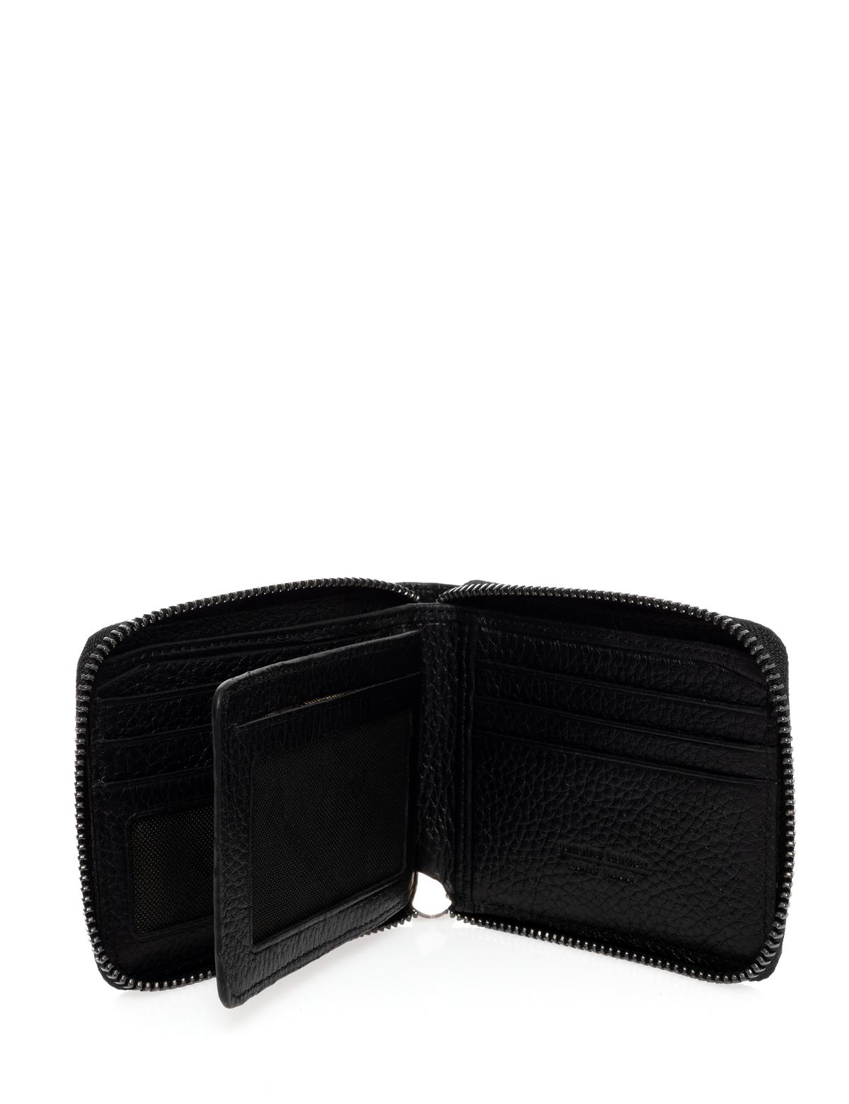 Erkek Siyah Deri Cüzdan - 50269243001