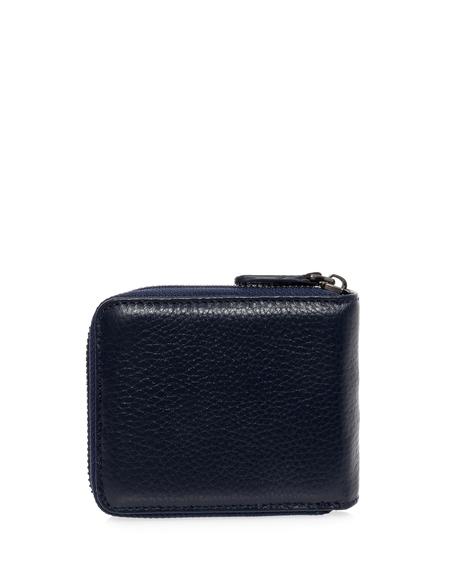 Erkek Lacivert Deri Cüzdan - 50269243002