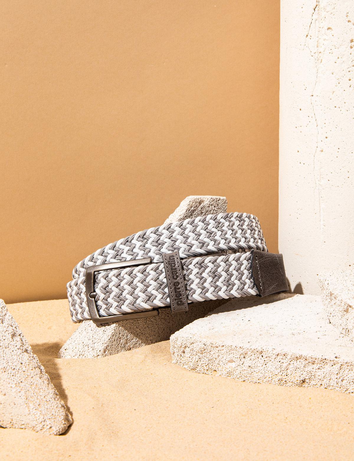 Gri Örgü Kemer