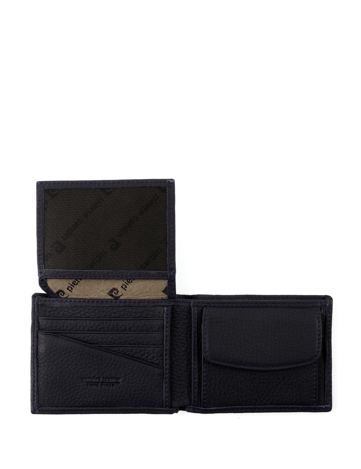 Erkek Lacivert Deri Cüzdan - 50275607002