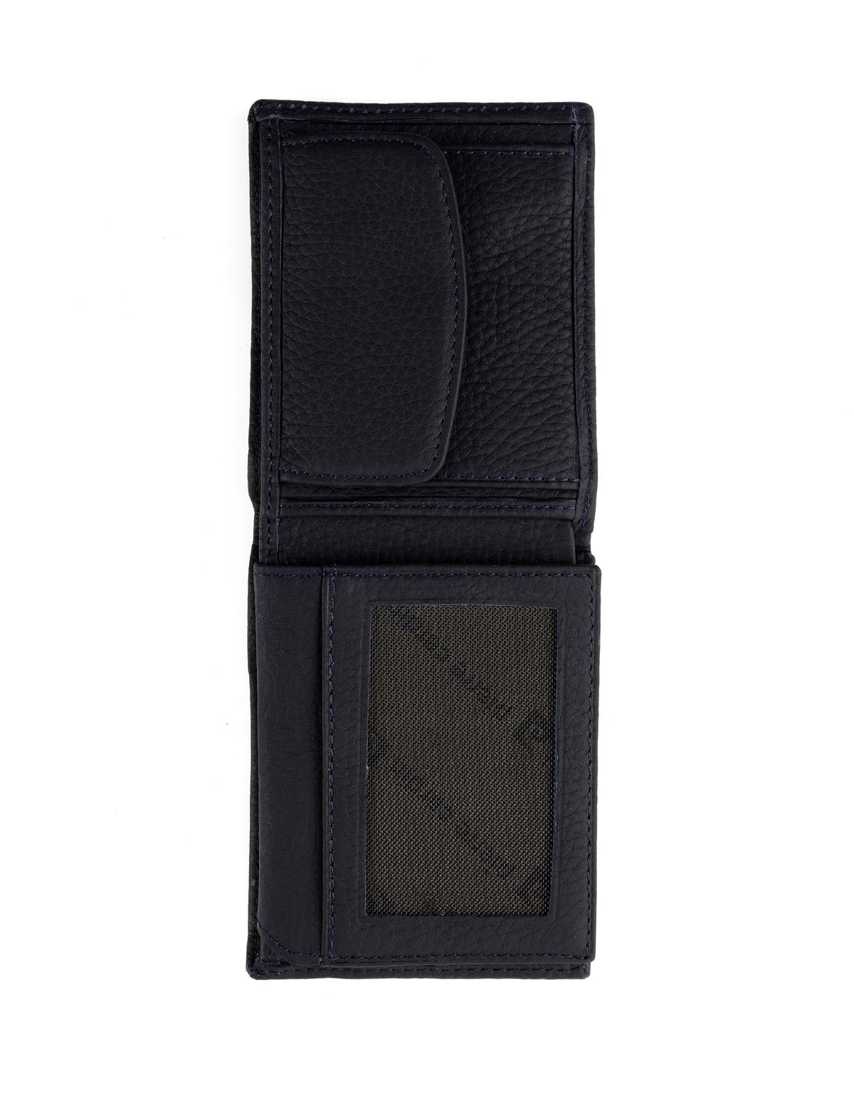 Erkek Lacivert Deri Cüzdan - 50275607002