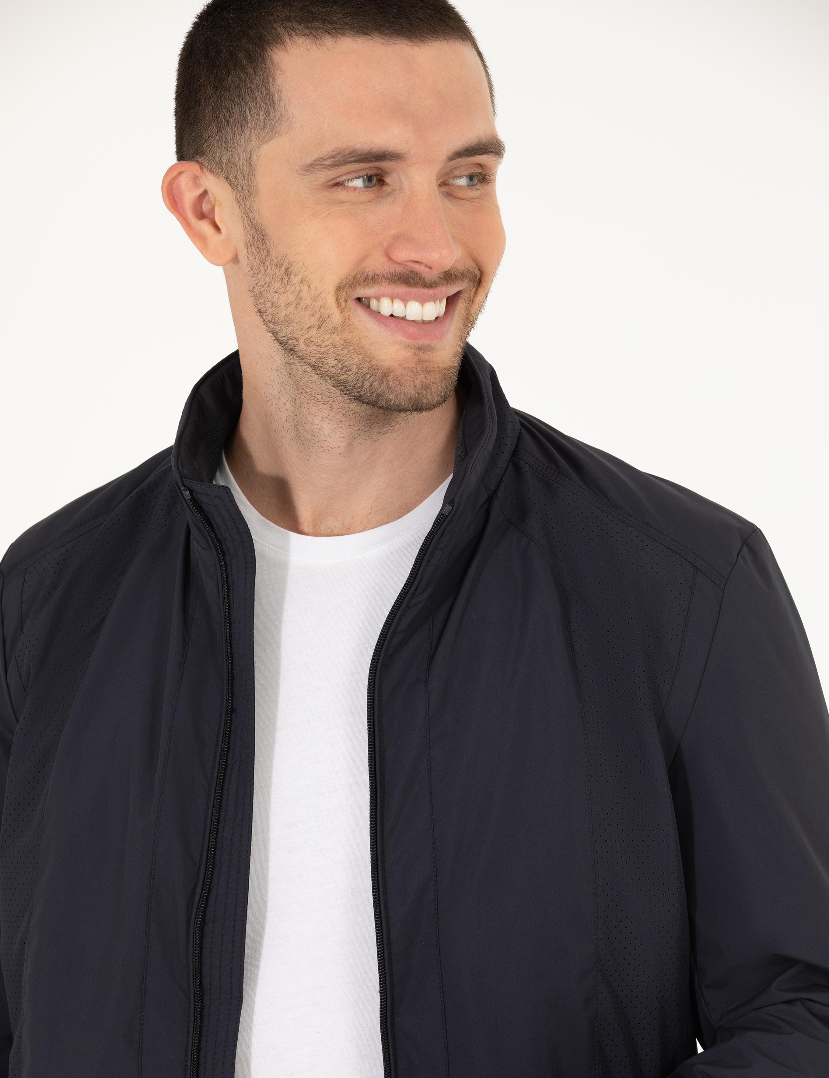 Lacivert Mevsimlik Mont