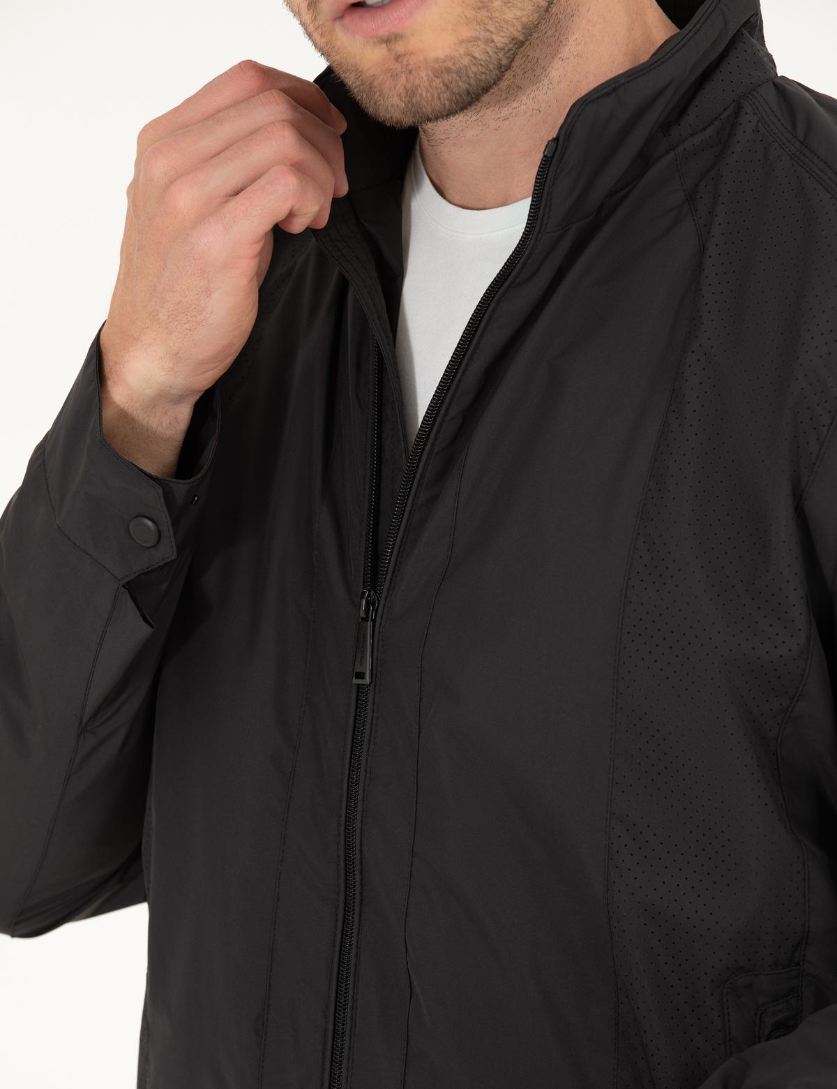 Siyah Mevsimlik Mont - 50263616020