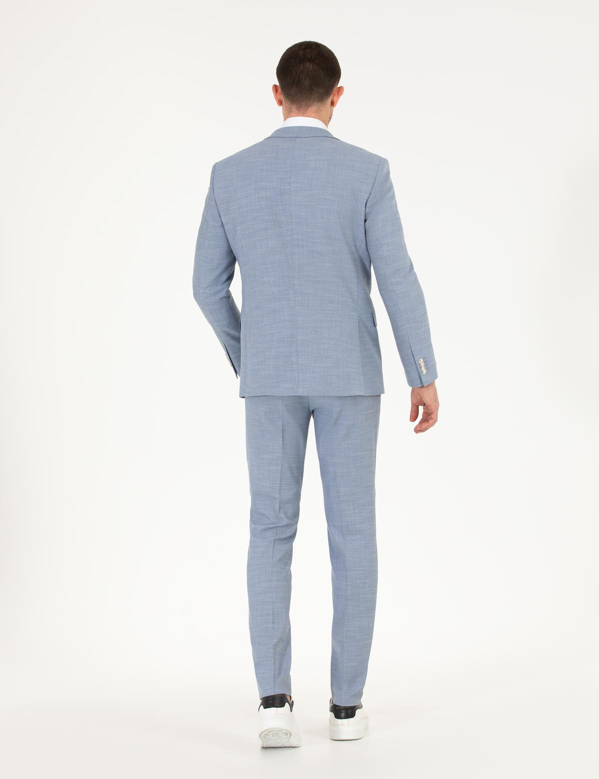 Açık Mavi Ekstra Slim Fit Takım Elbise - 50264960041