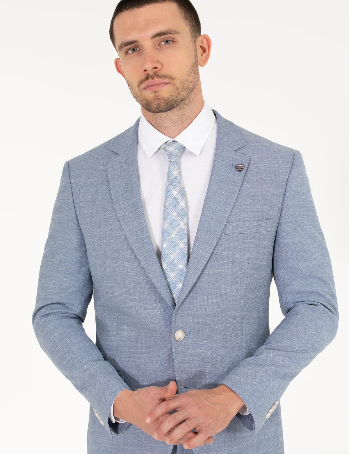 Açık Mavi Ekstra Slim Fit Takım Elbise - 50264960041