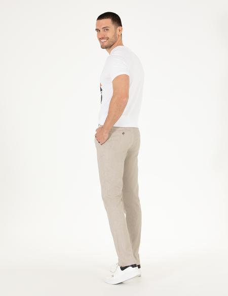 Bej Slim Fit Kumaş Pantolon - 50265475075