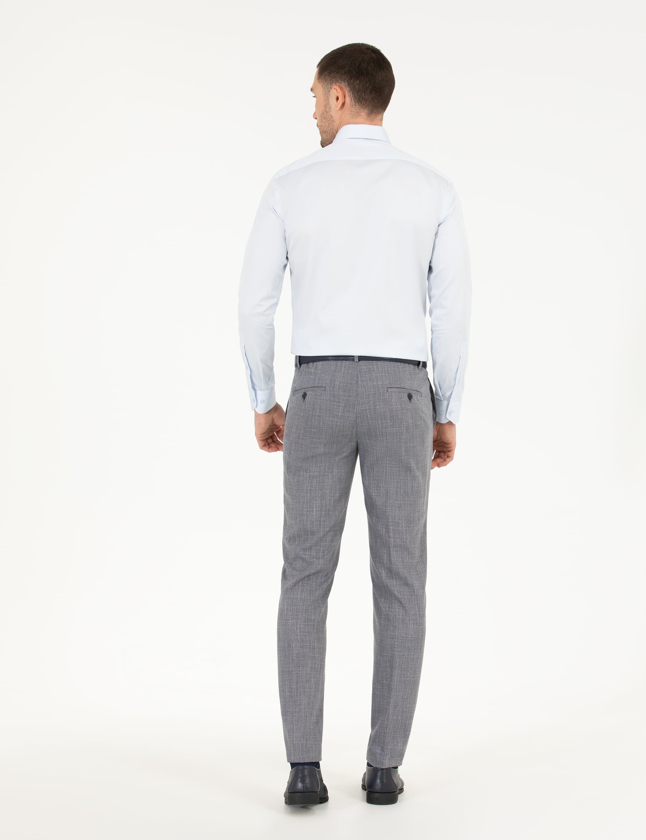 Lacivert Ex. Slim Fit Kumaş Pantolon