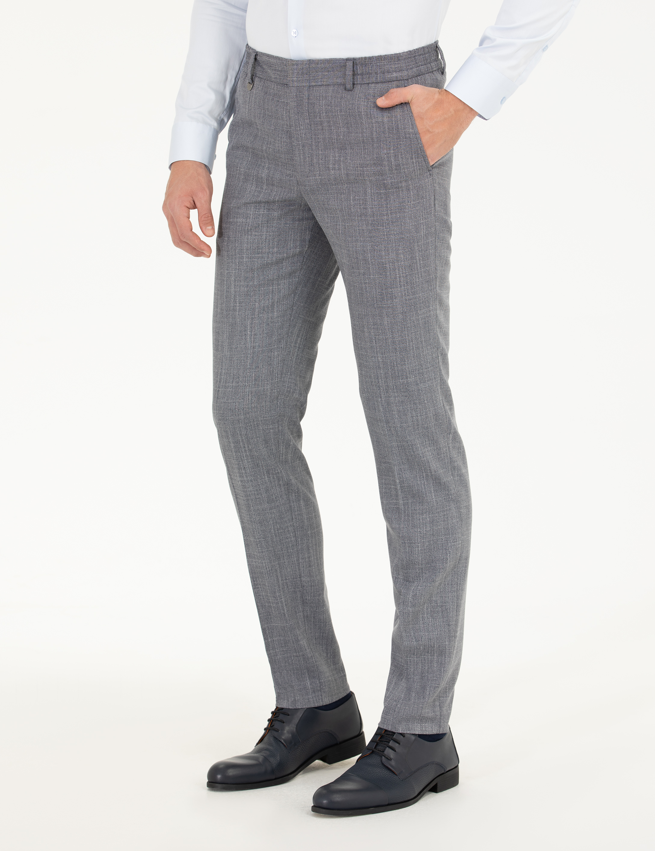 Lacivert Ex. Slim Fit Kumaş Pantolon - Image 2