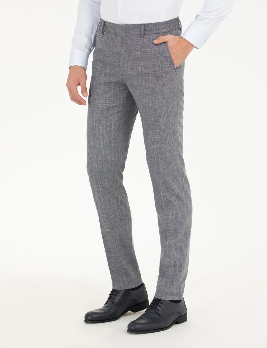 Lacivert Ex. Slim Fit Kumaş Pantolon