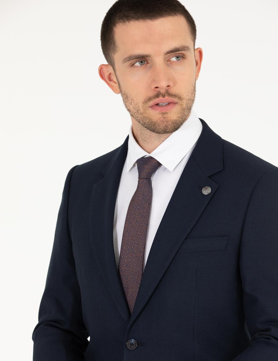 Lacivert Slim Fit Takım Elbise