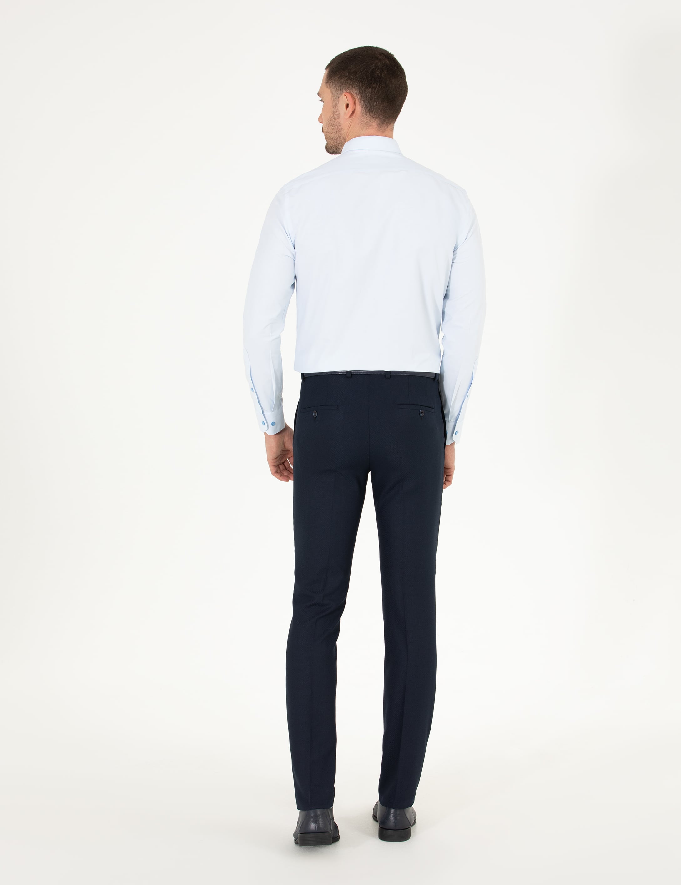Lacivert Slim Fit Kumaş Pantolon