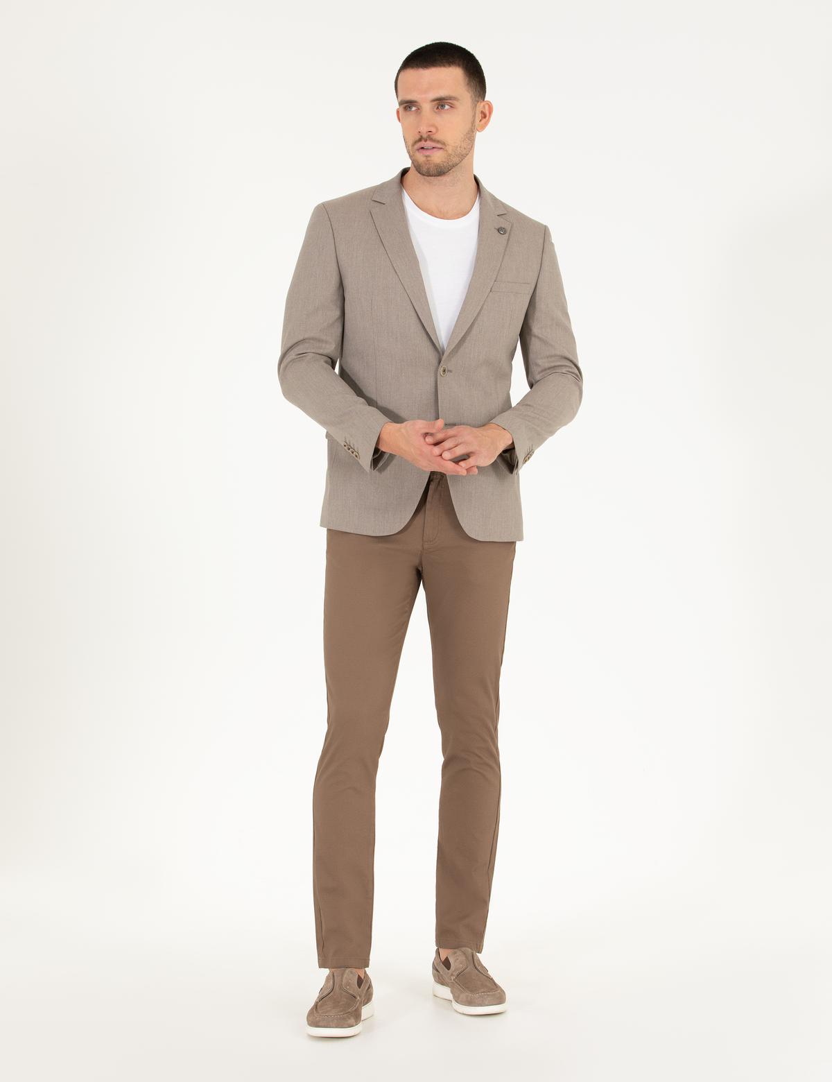 Açık Kahverengi Blazer Ceket - 50274806119