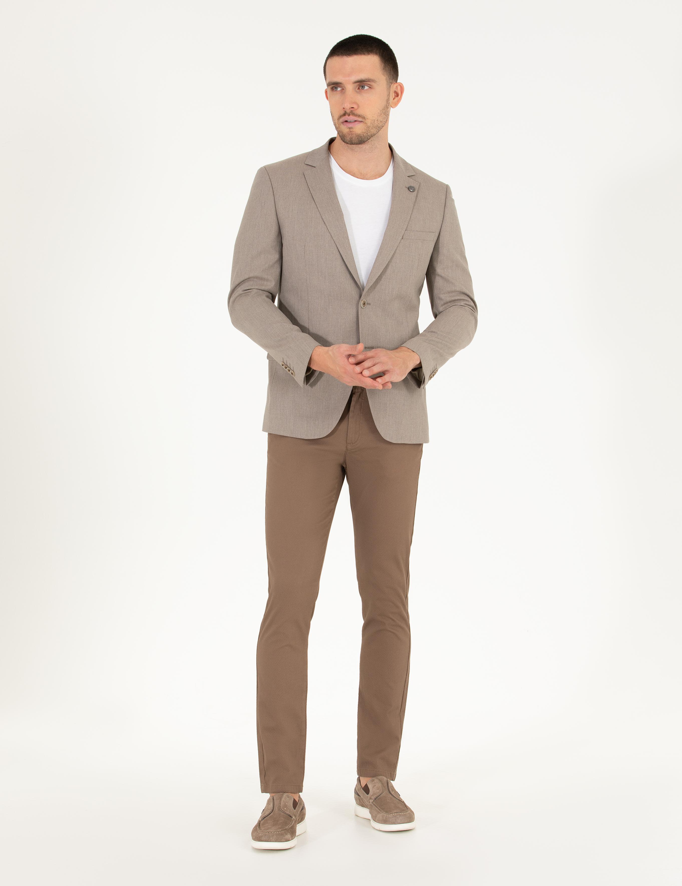 Açık Kahverengi Blazer Ceket