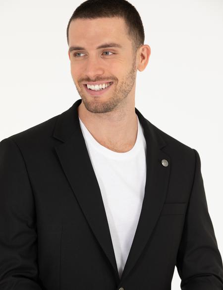 Siyah Slim Fit Blazer Ceket - 50275546020