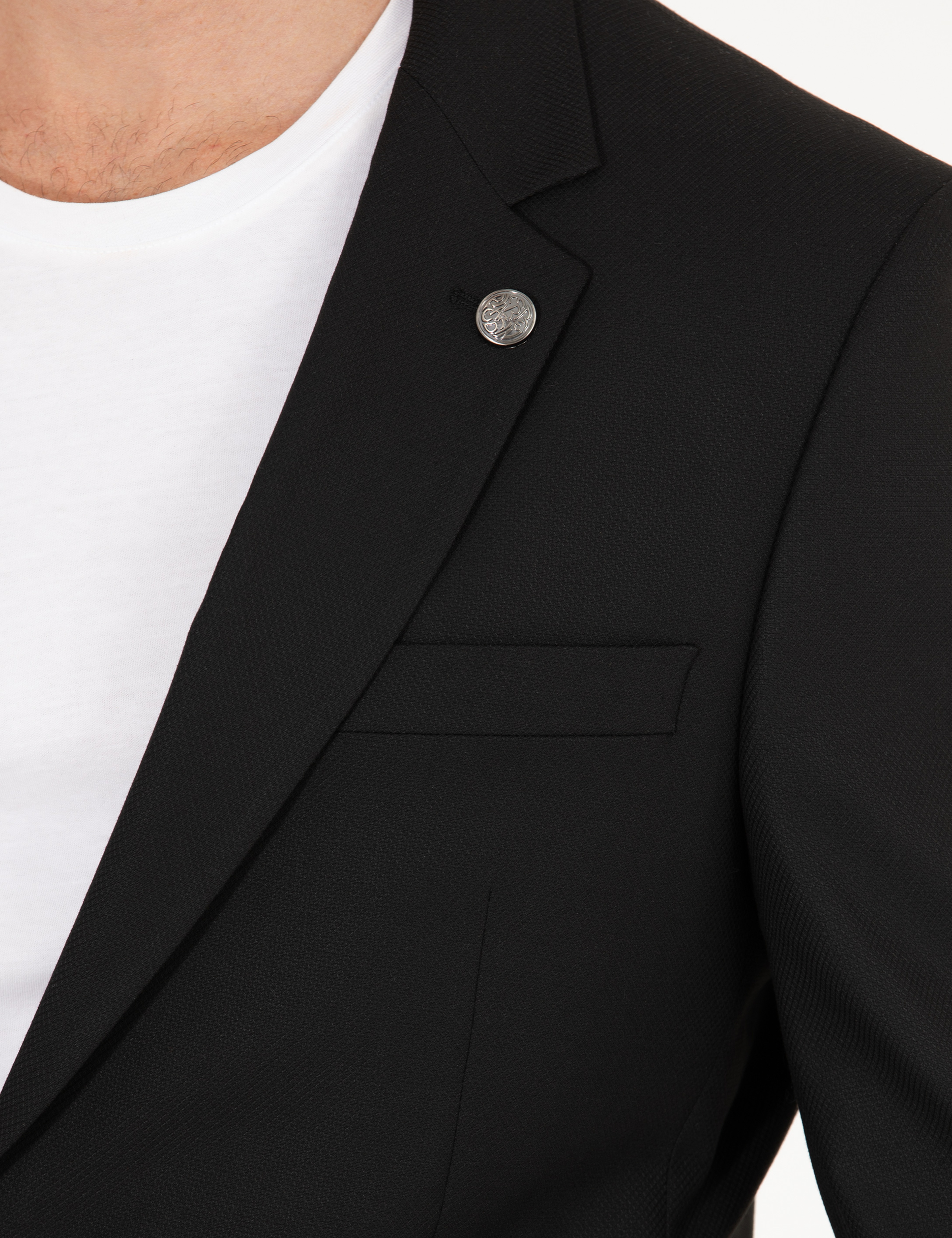 Siyah Slim Fit Blazer Ceket