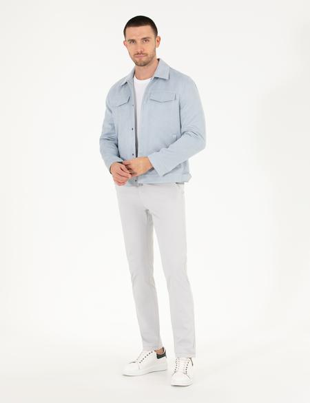 Mavi Suni Deri Ceket - 50275817010