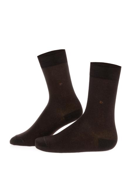 Erkek Pamuk Karışımlı Kahverengi Soket Basic Çorap - 50260454004